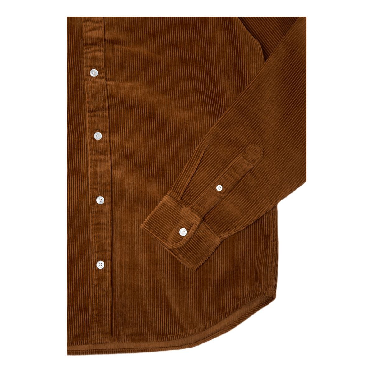 L/s Madison Cord Shirt 100% Co Tawny / Black