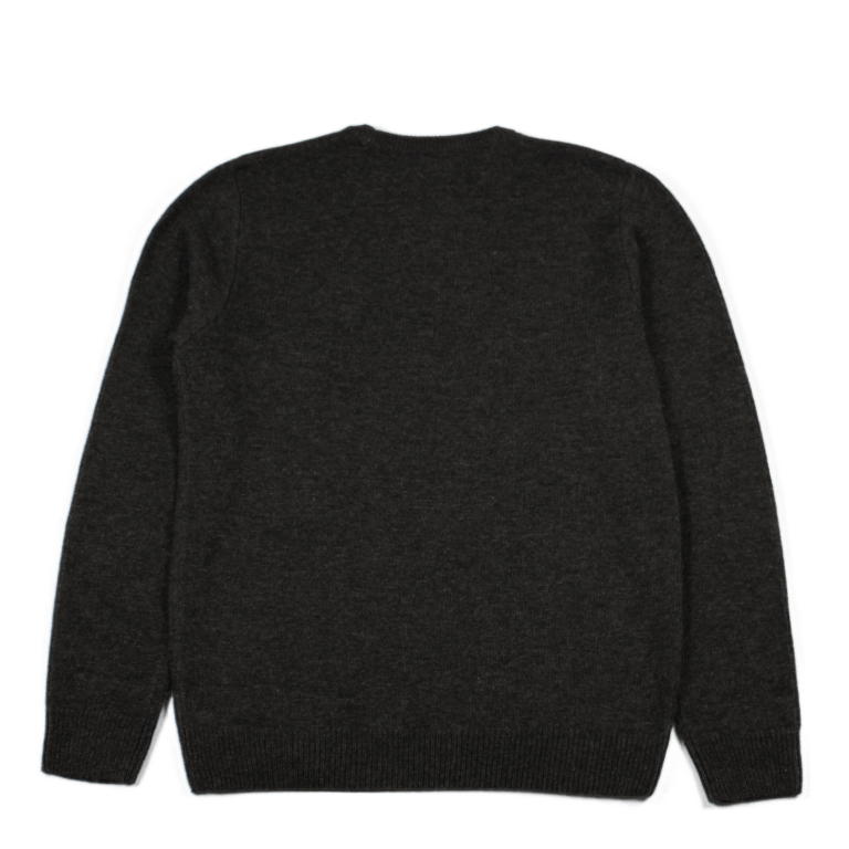 Allen Sweater 80/20% Lambswool Black Heather