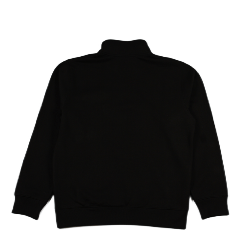 Chase Neck Zip Sweat Cotton/po Black / Gold