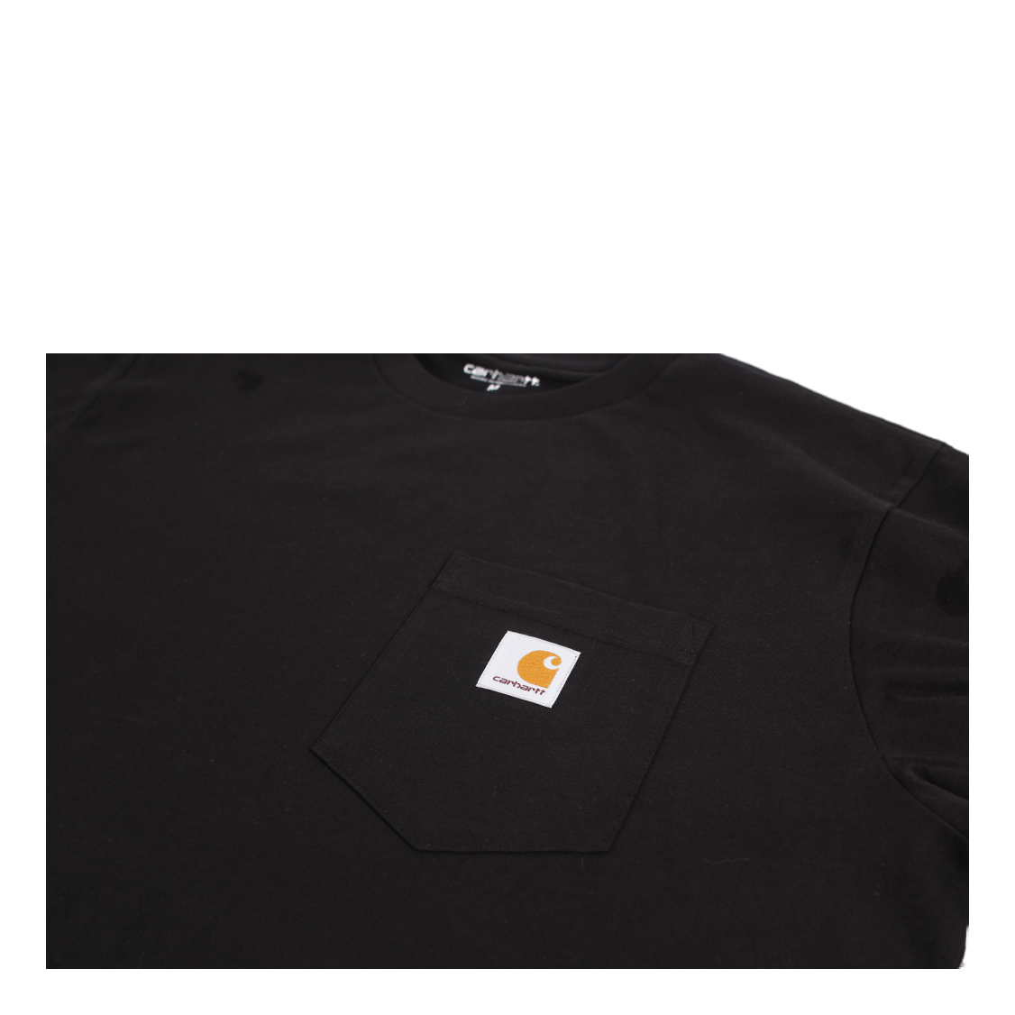 L/s Pocket T-shirt Cotton Sing Black