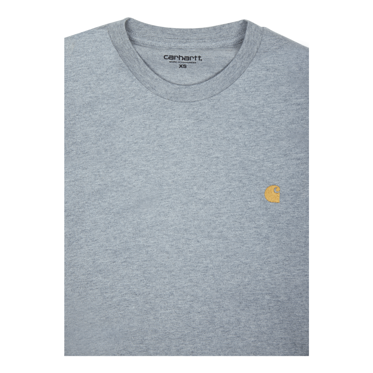 L/s Chase T-shirt 100% Cotton  Grey Heather / Gold