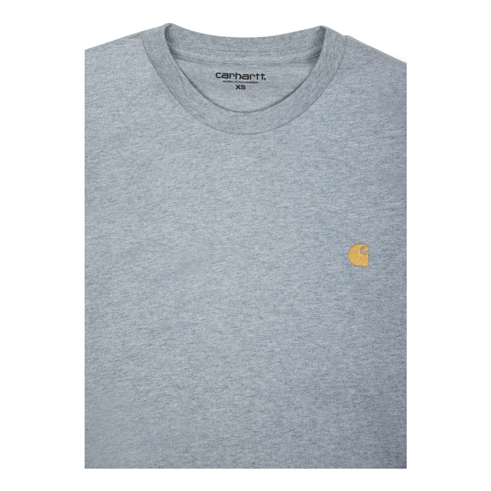 L/s Chase T-shirt 100% Cotton  Grey Heather / Gold