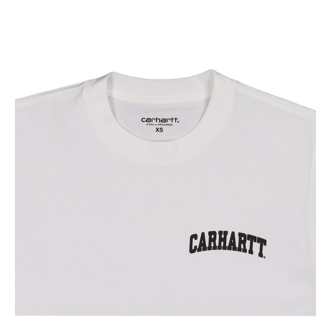 S/s University Script T-shirt  White / Black