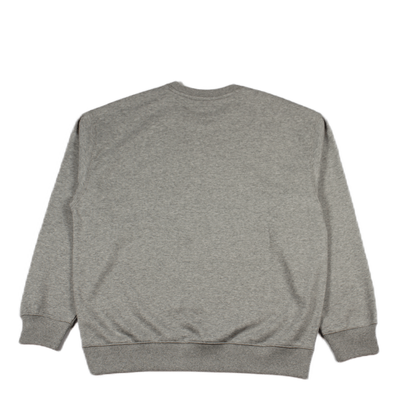 W' Script Embroidery Sweat 57/ Grey Heather / White