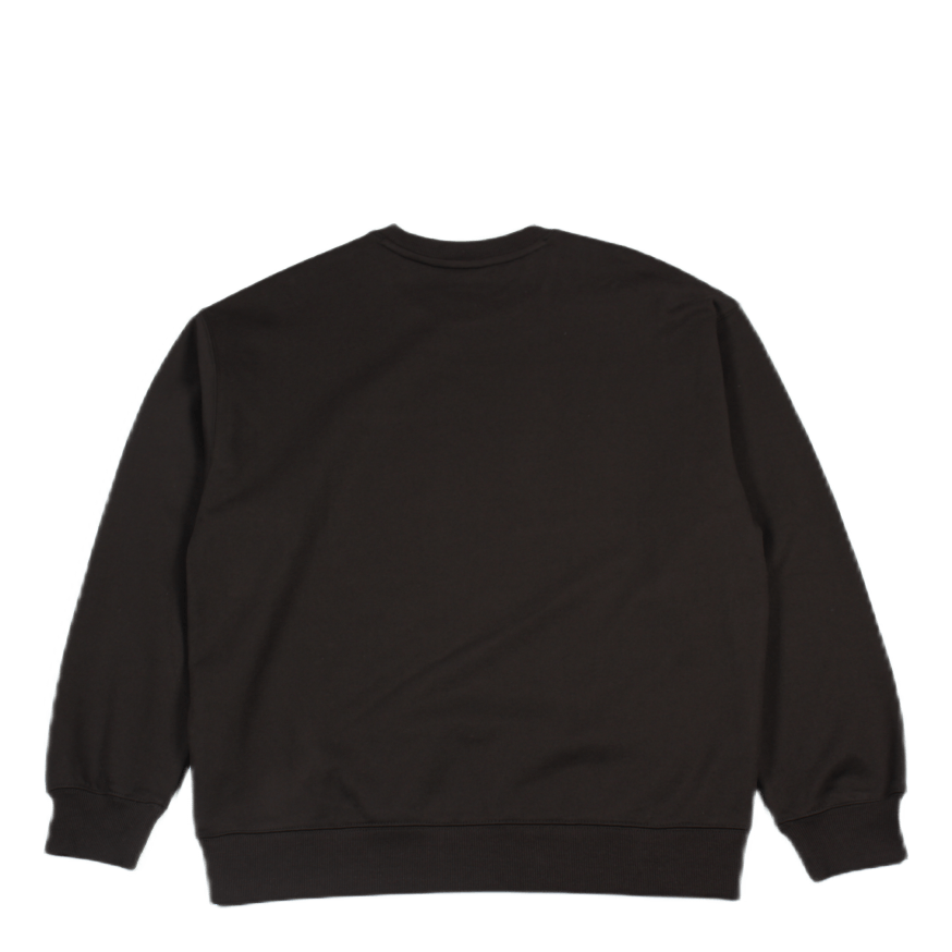 W' Script Embroidery Sweat 57/ Black / White