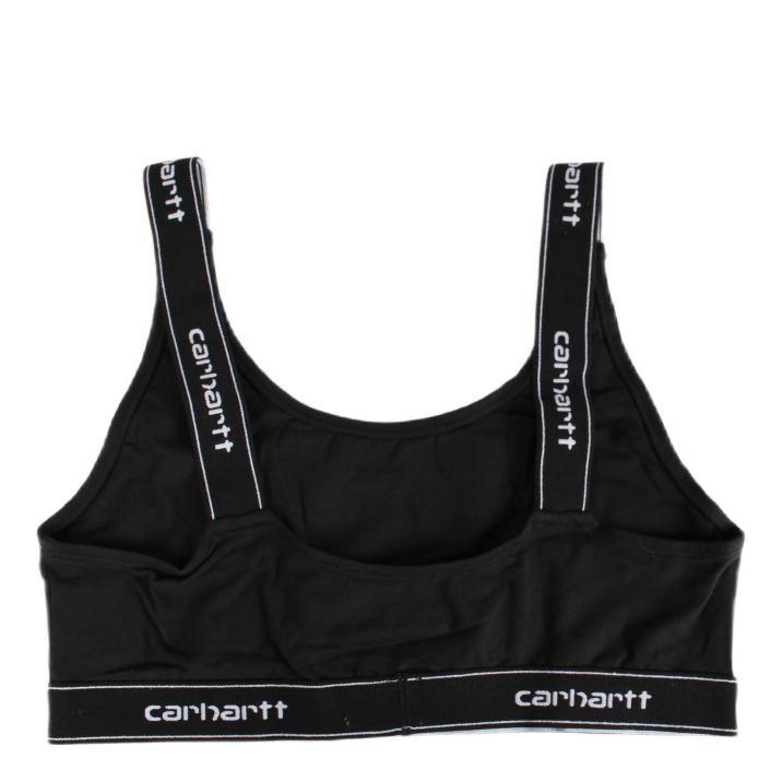 W' Script Top 93/7% Cotton/ela Black / White