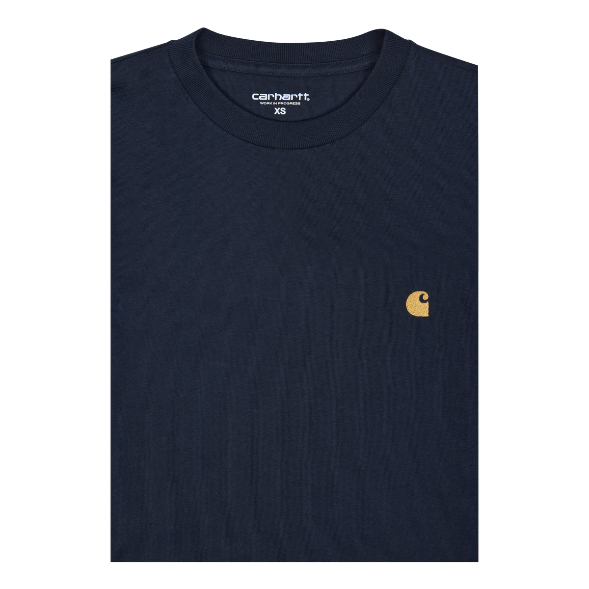 L/s Chase T-shirt 100% Cotton  Dark Navy / Gold