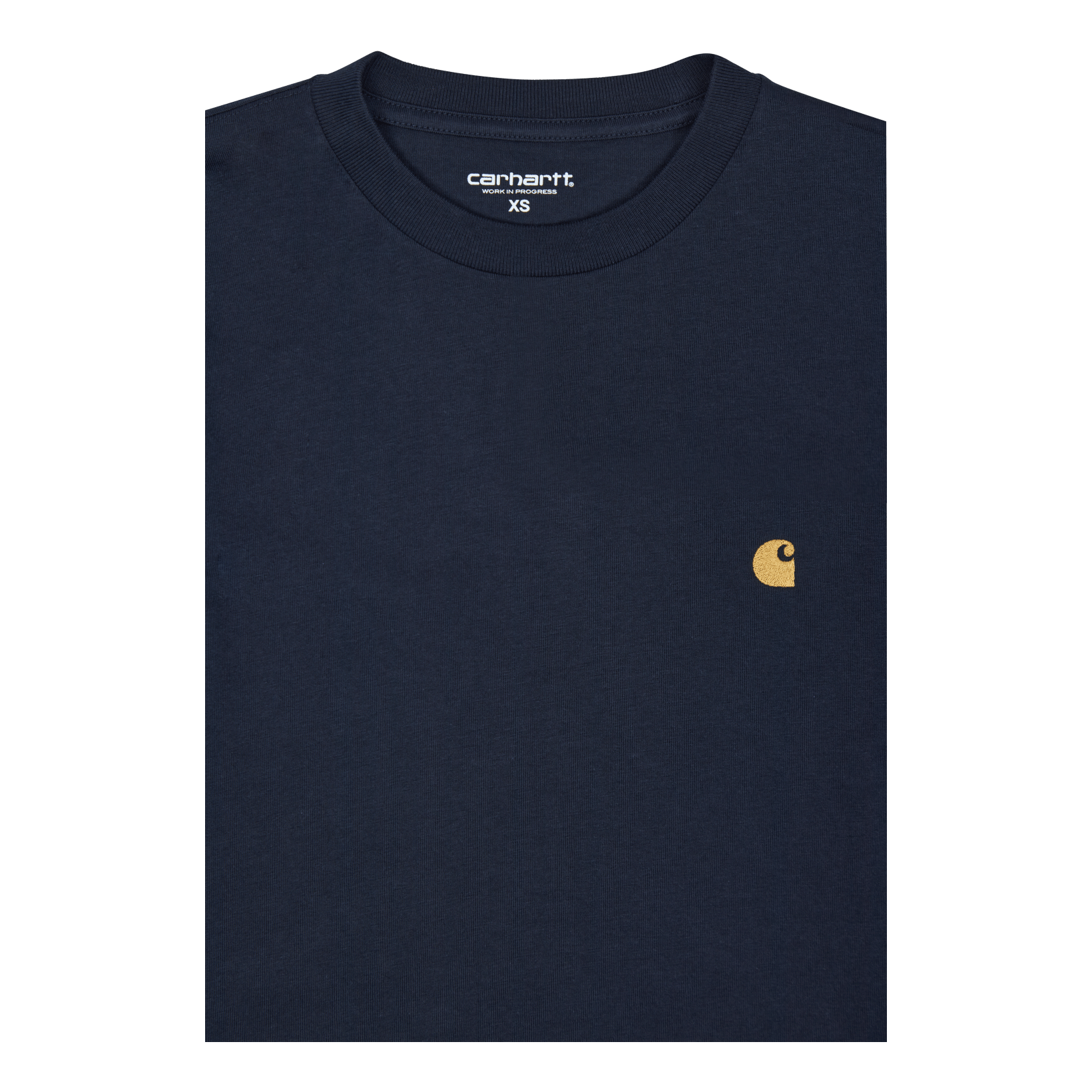 L/s Chase T-shirt 100% Cotton  Dark Navy / Gold