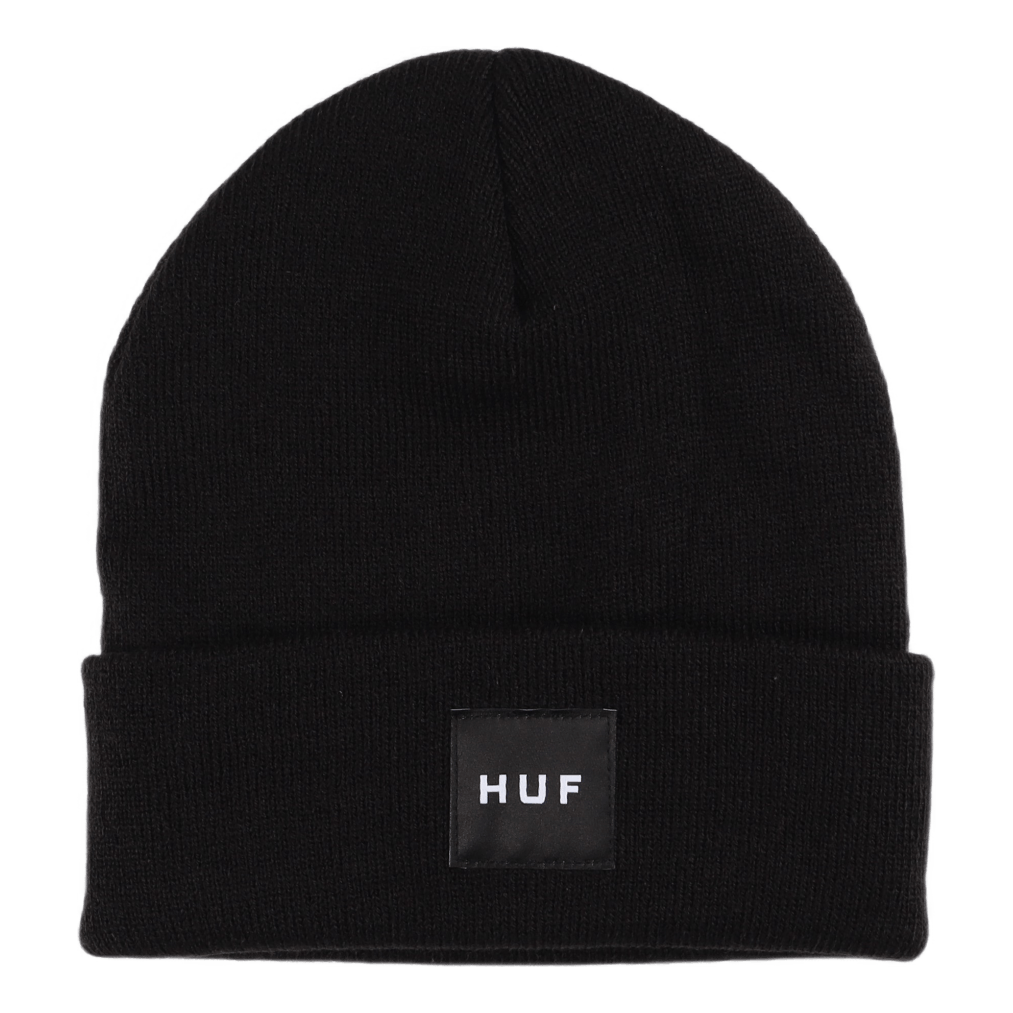 Essentials Box Logo Beanie Black