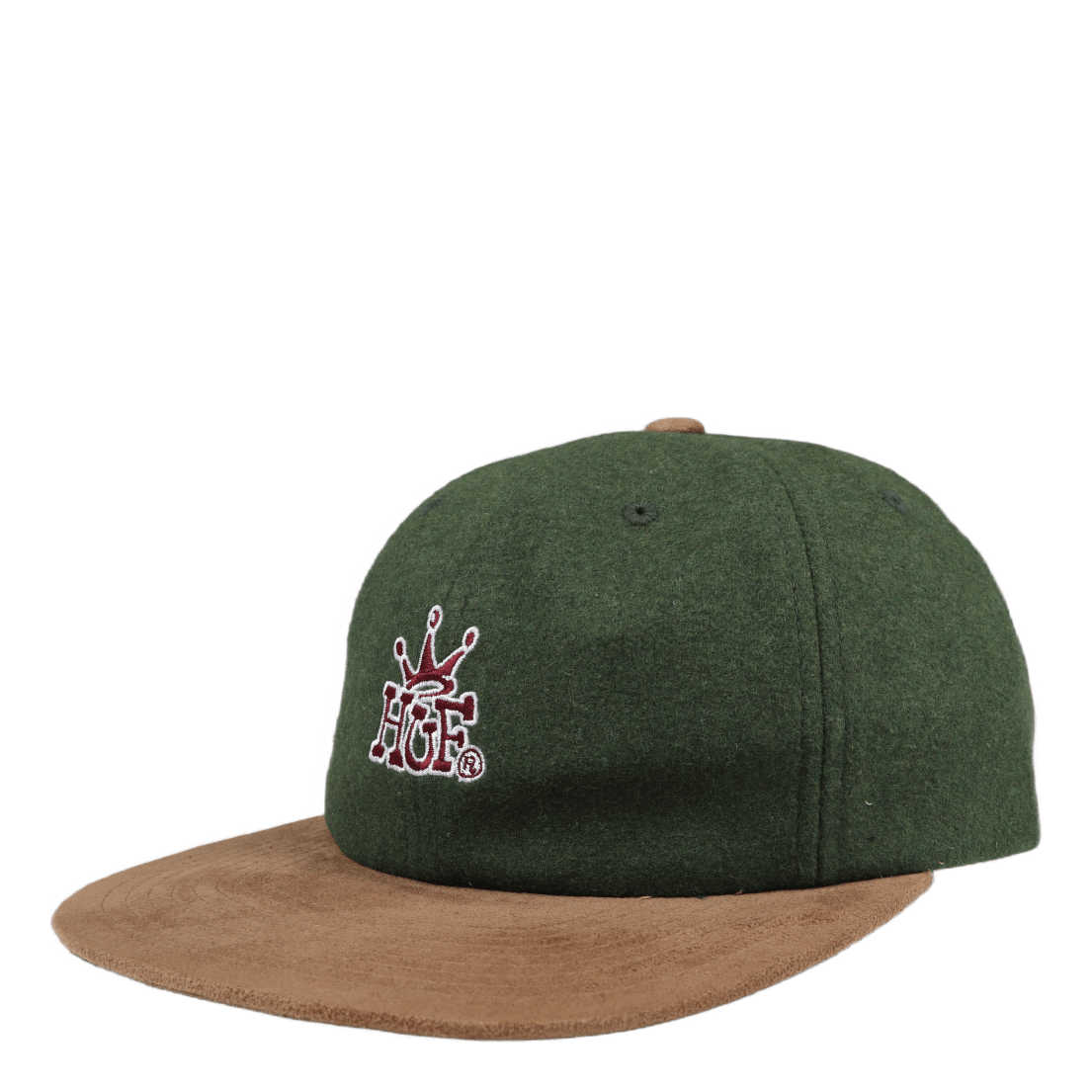 Crown 6 Panel Hat Dark Green