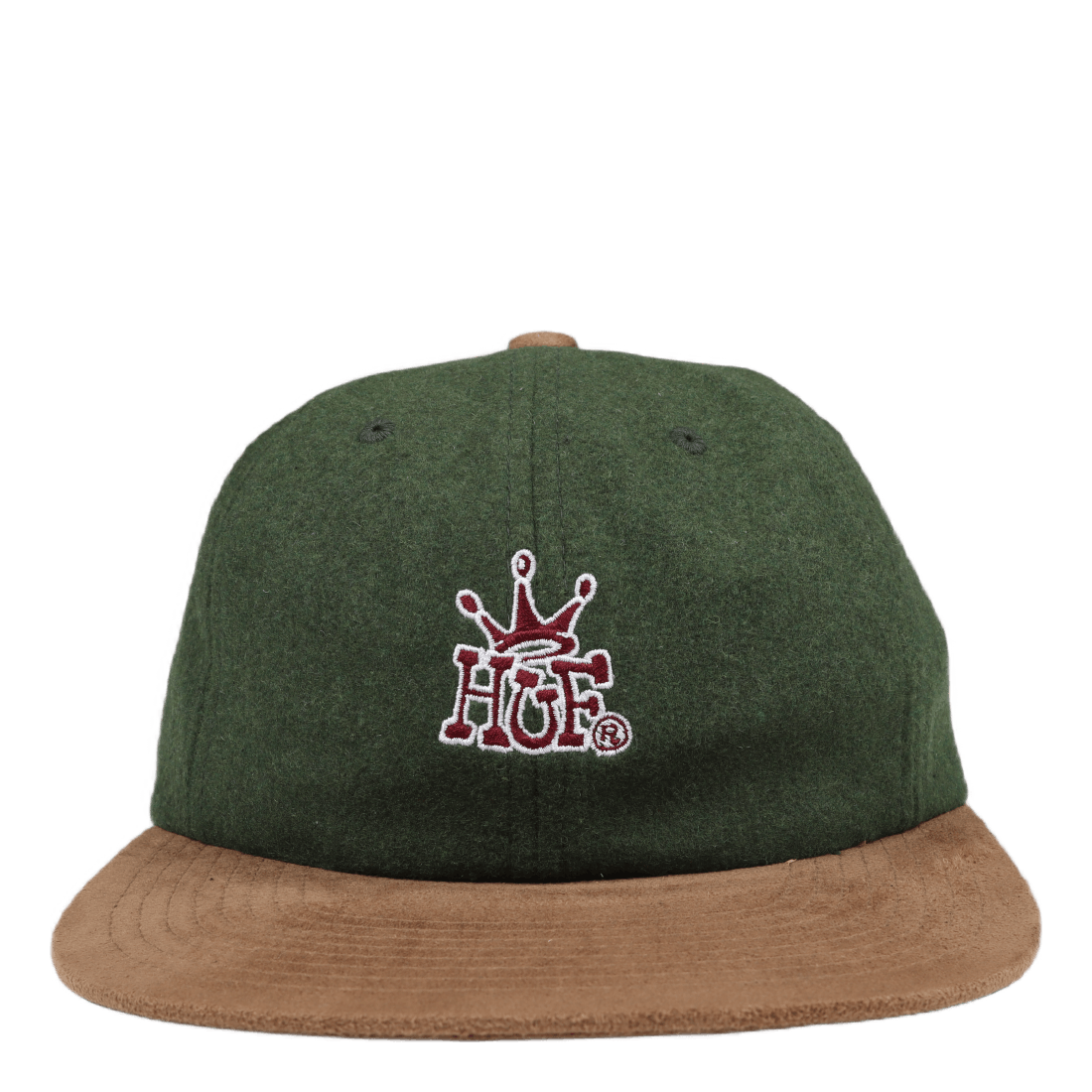 Crown 6 Panel Hat Dark Green