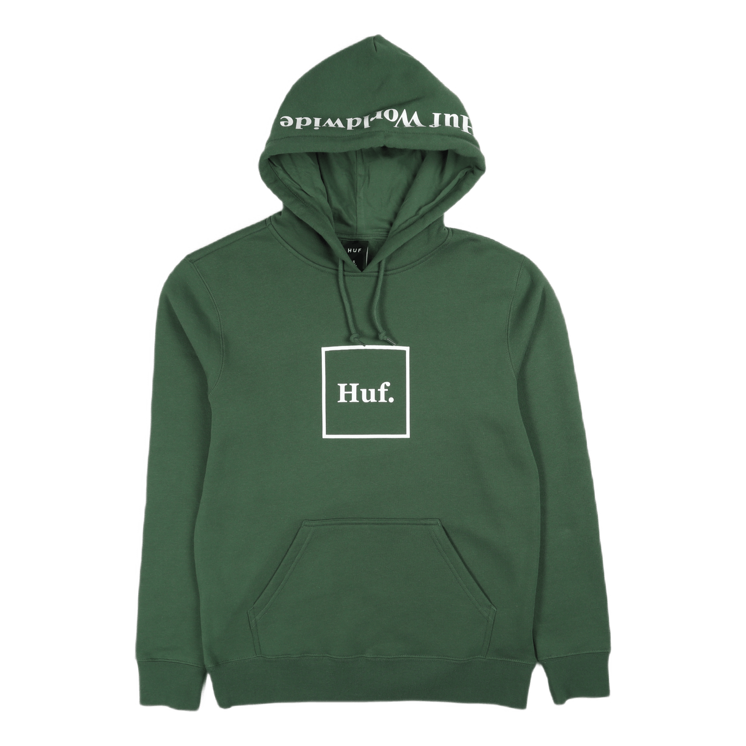 Essentials Box Logo P/o Hoodie Dark Green