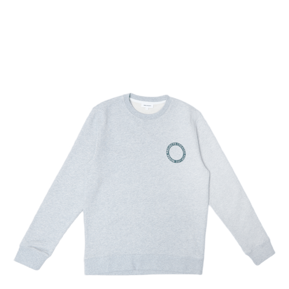 Vagn Bmc Logo Print Light Grey Melange