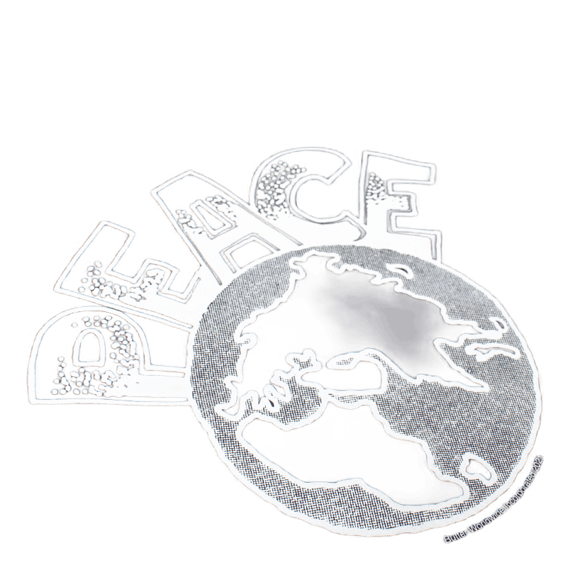 Peace Crewneck Sweatshirt Navy