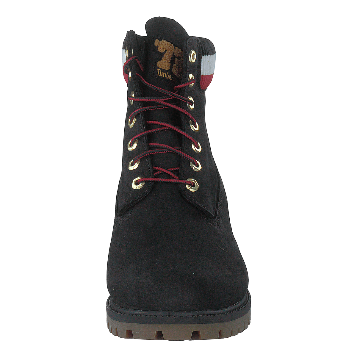 Red and 2025 black timberland boots