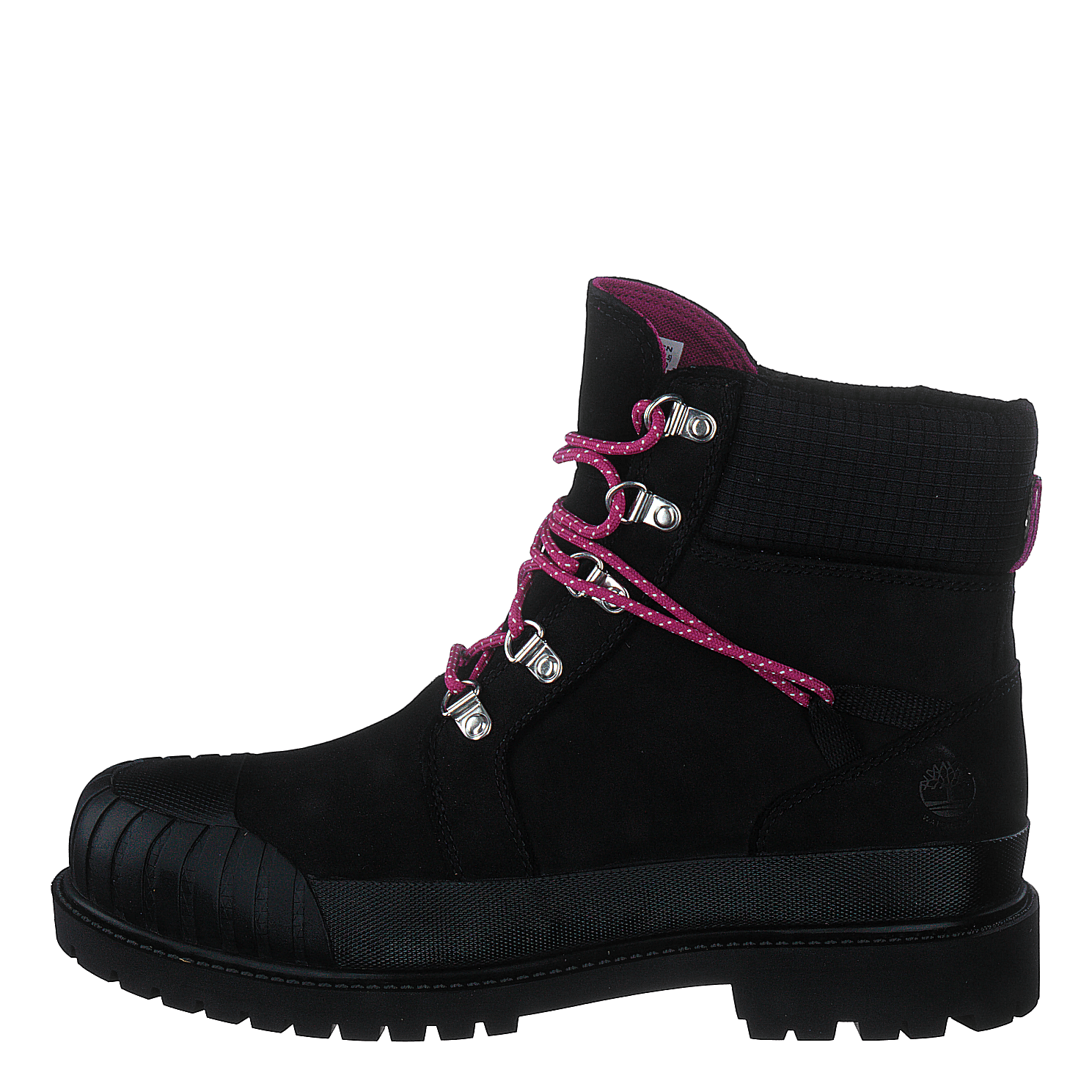 Black and pink timberland boots sales