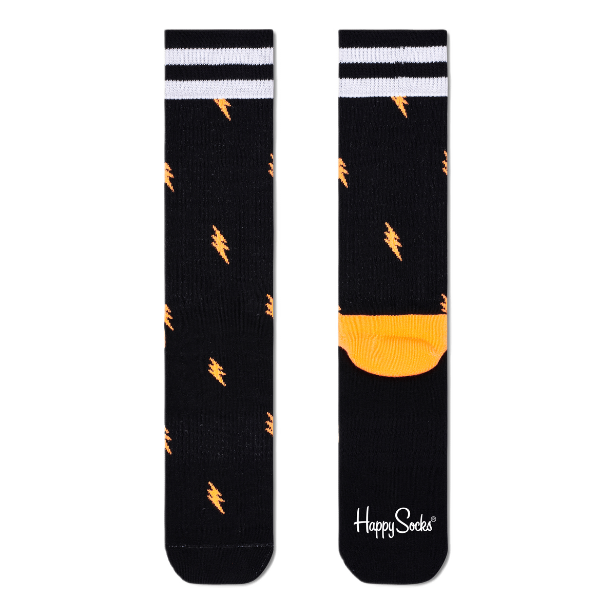 Small Flash Crew Sock Black