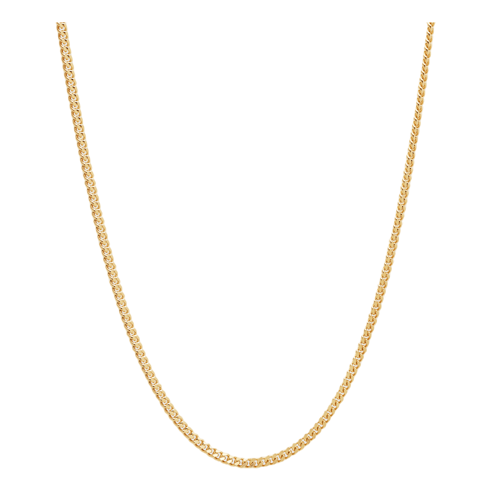 Curb Chain M Gold 925 Sterling Silver / 9k Gold