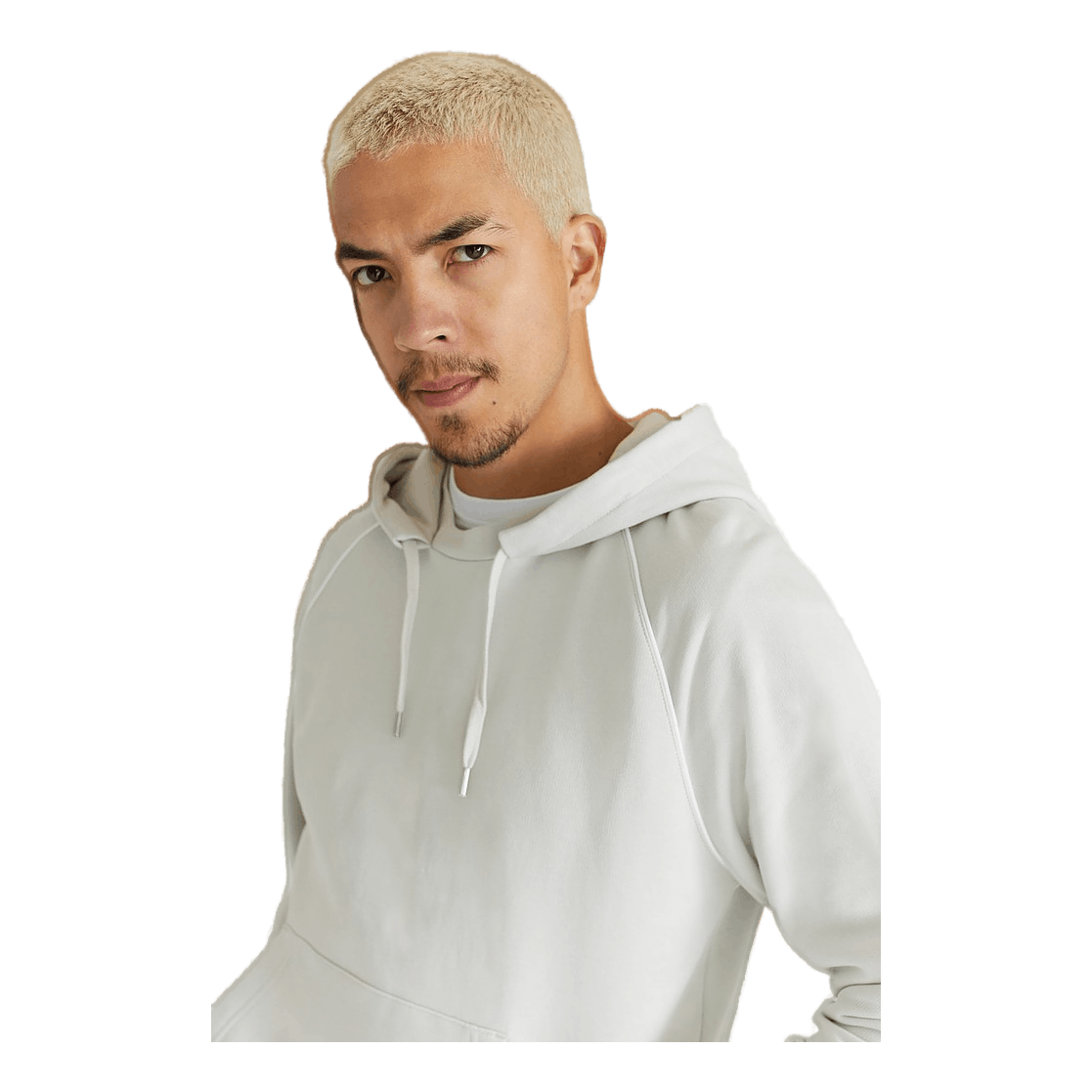 Raglan Hoodie.loose Smoke