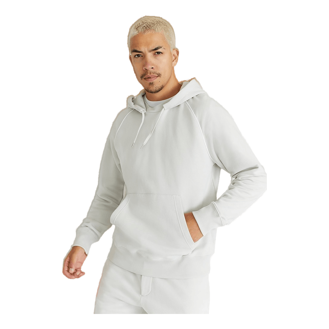 Raglan Hoodie.loose Smoke