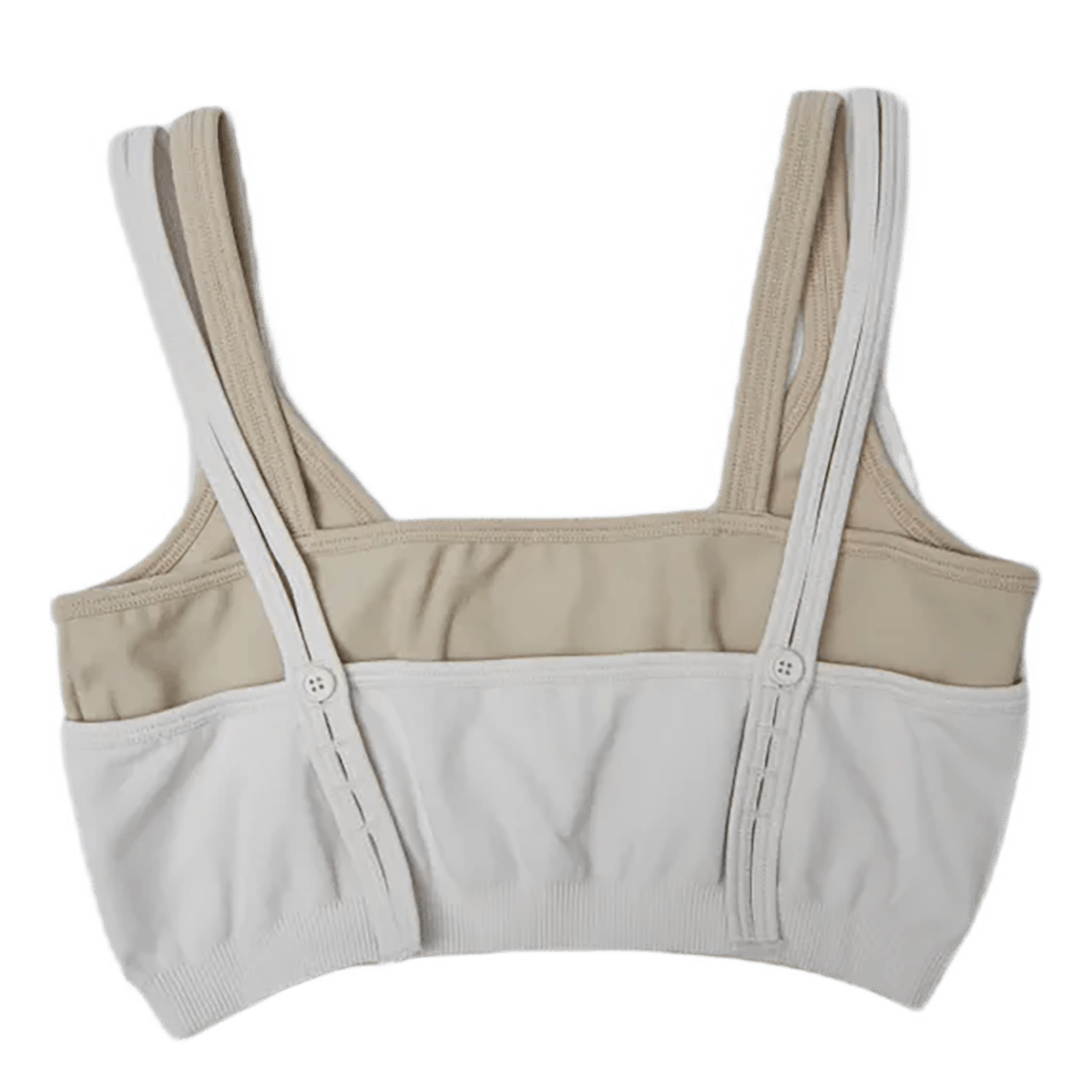 Colorblock Bra.seaml Muslin/sandstorm