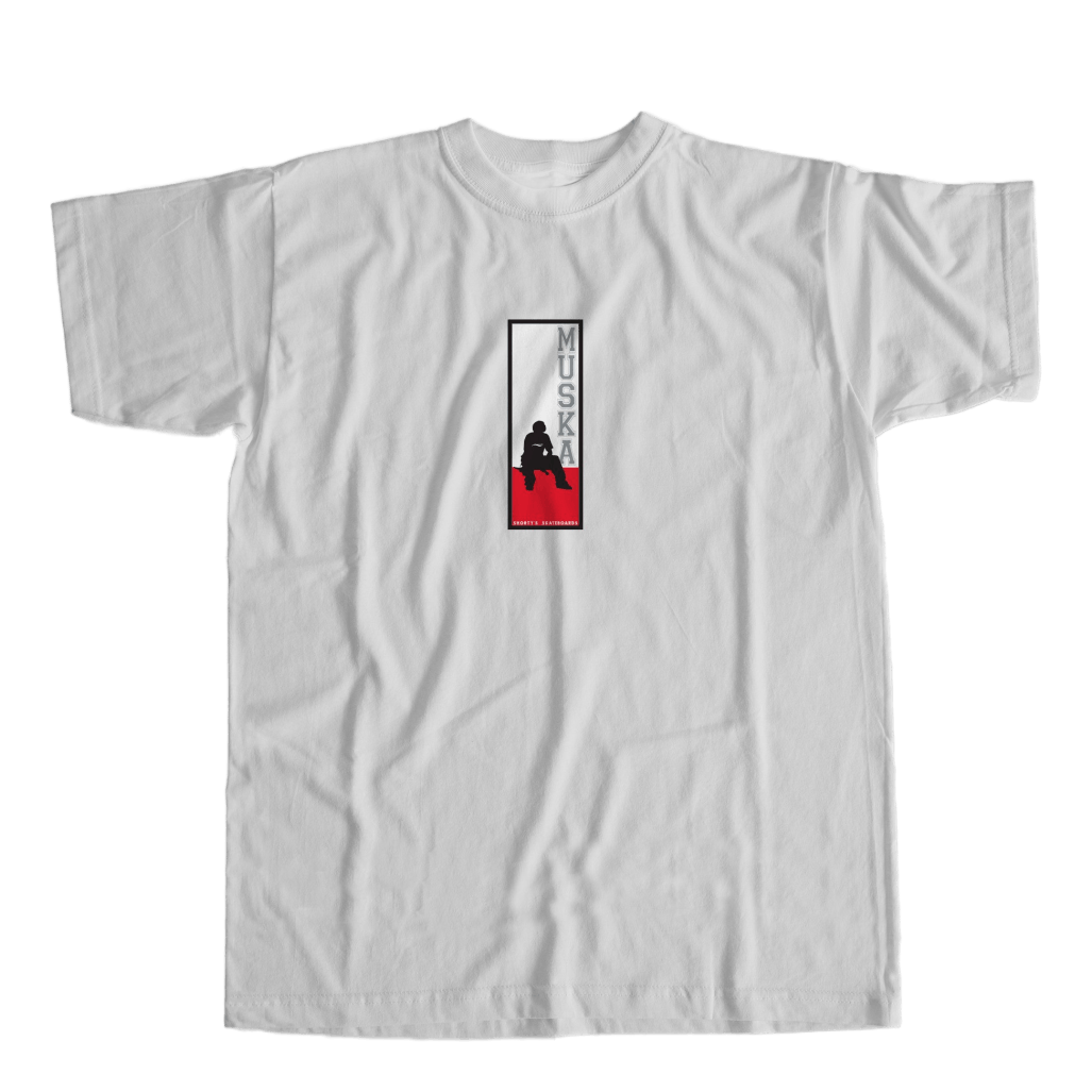 Muska Board Logo Tee White