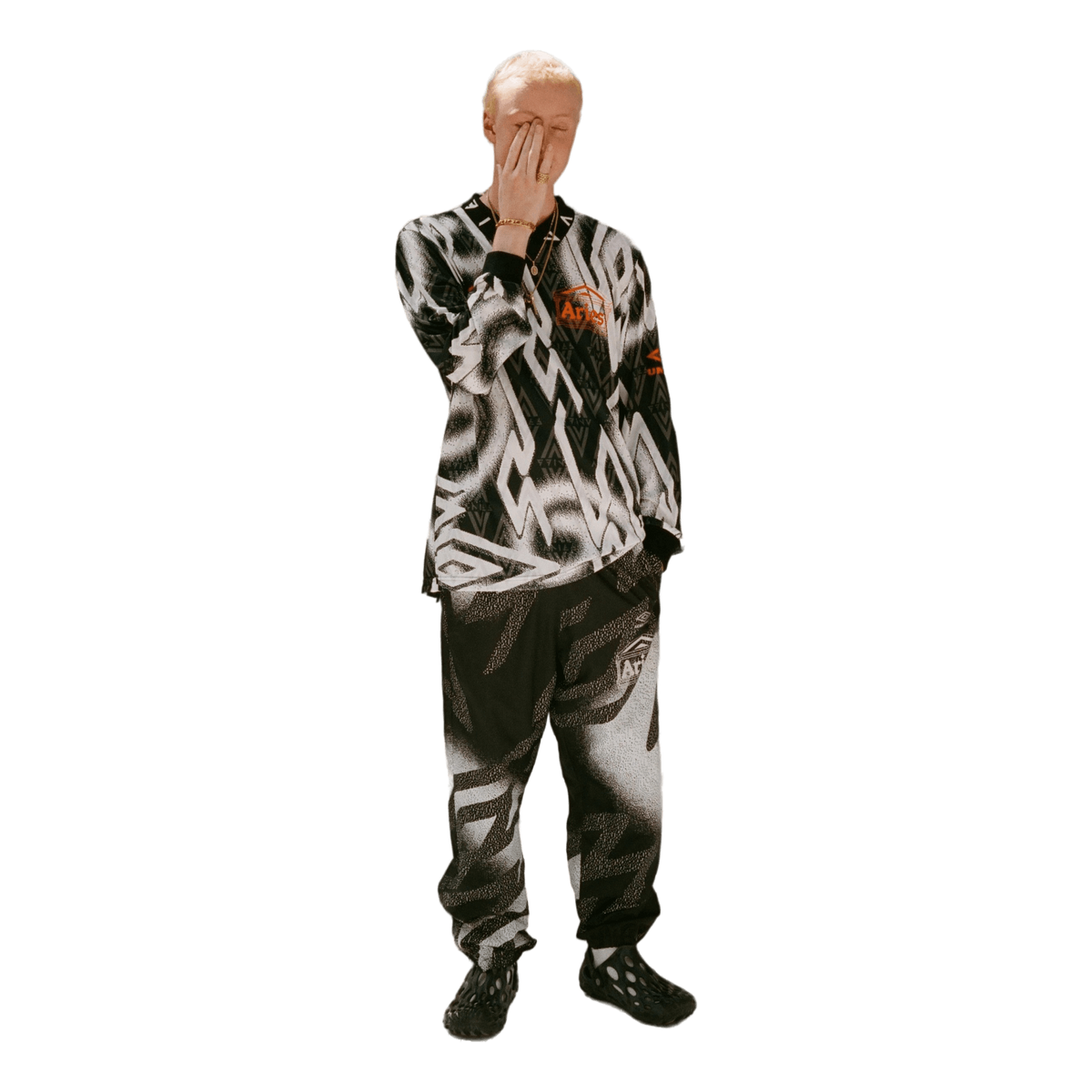 Umbro Aries Long Sleeve Footba Ckw Black/white