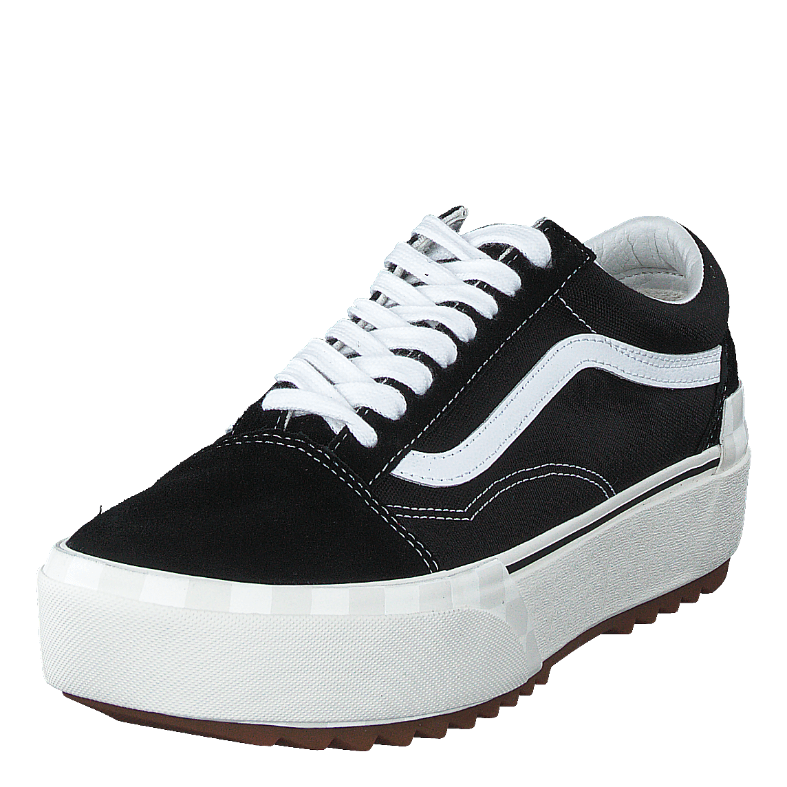 Ua Old Skool Stacked (suedecanvas)blkblncdblnc