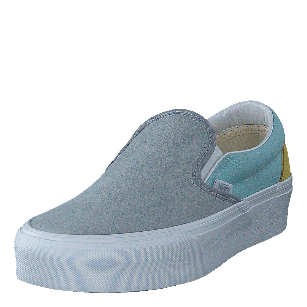 Light blue sales vans slip ons