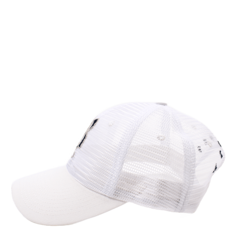 B Mesh Hat White