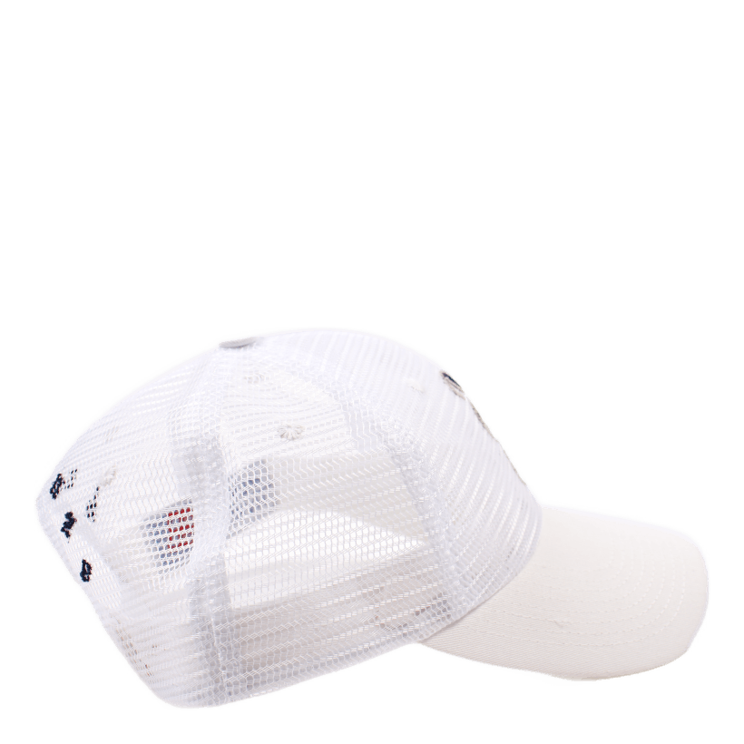 B Mesh Hat White