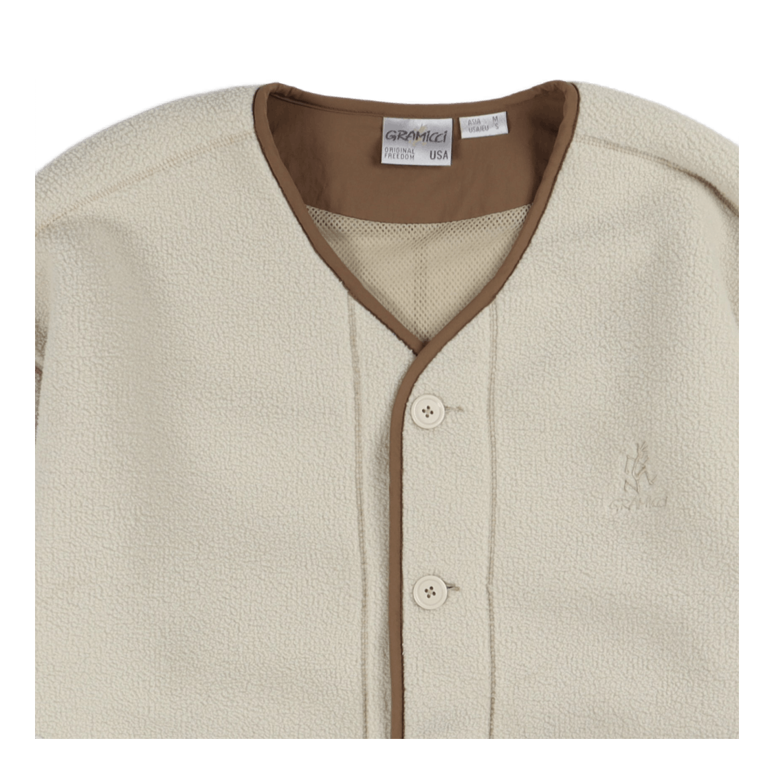 Boa Fleece Cardigan Natural