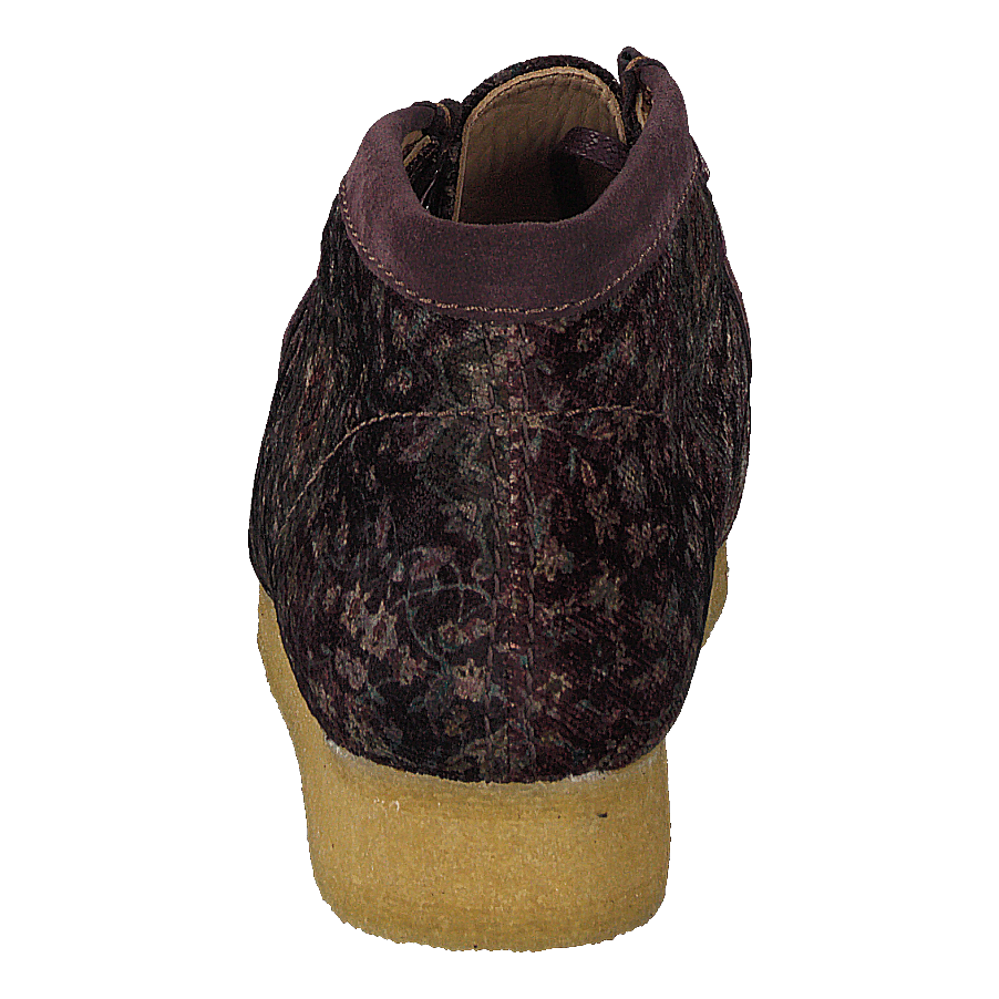 Wallabee Boot Burgundy Velvet