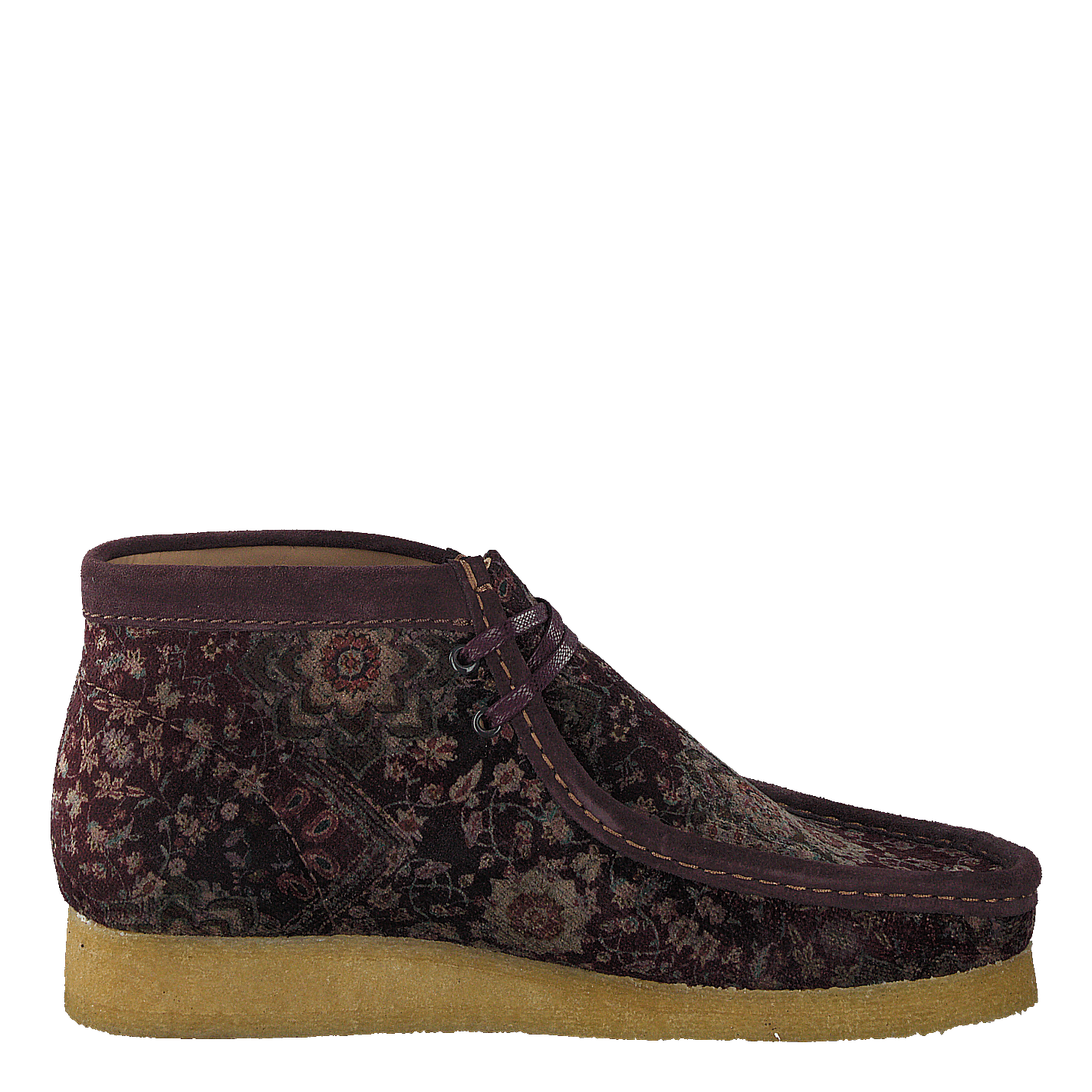 Wallabee Boot Burgundy Velvet