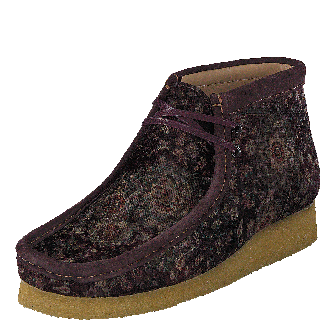 Wallabee Boot Burgundy Velvet