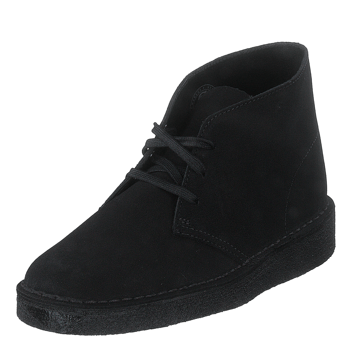 Black suede online clarks