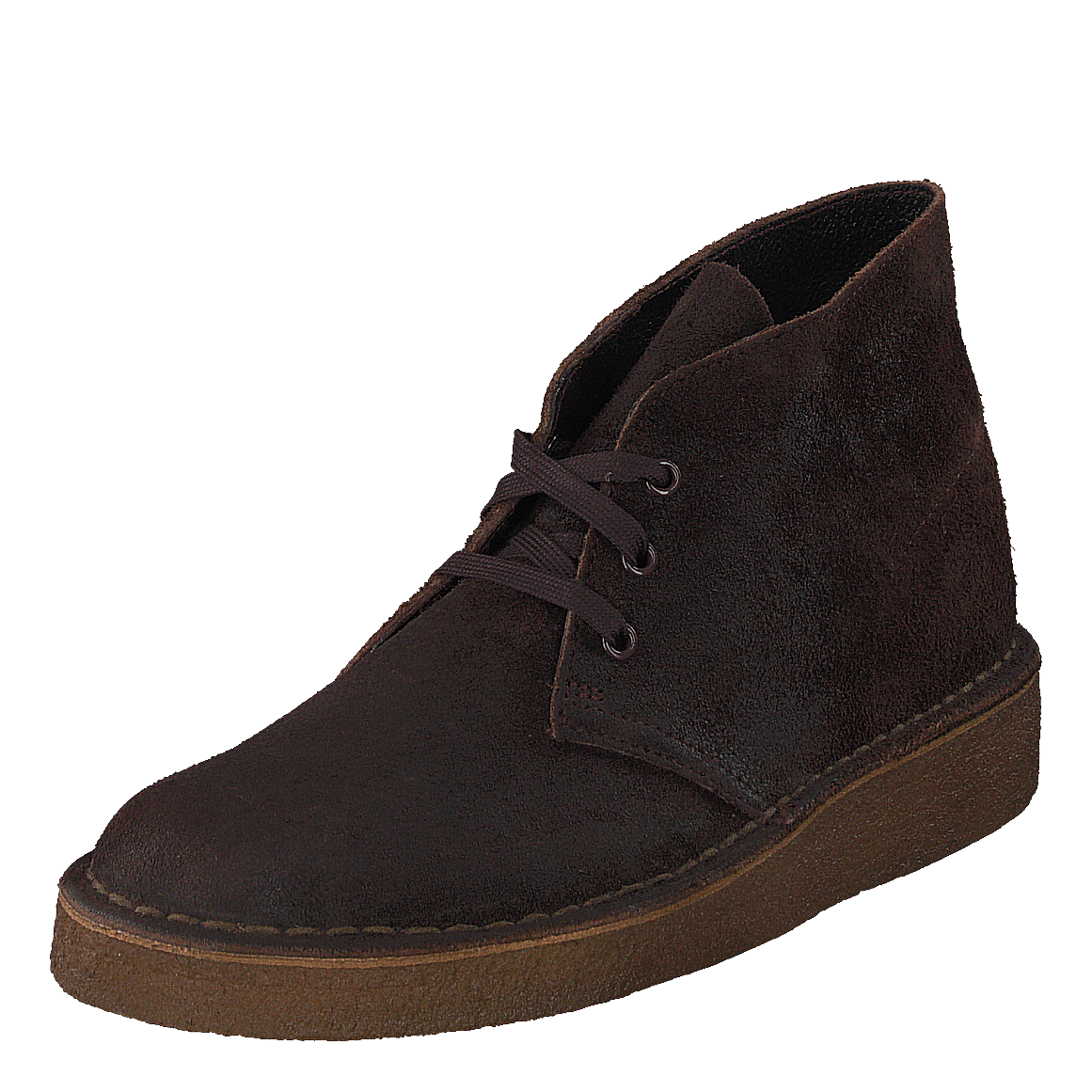 Desert Coal Dark Brown Suede