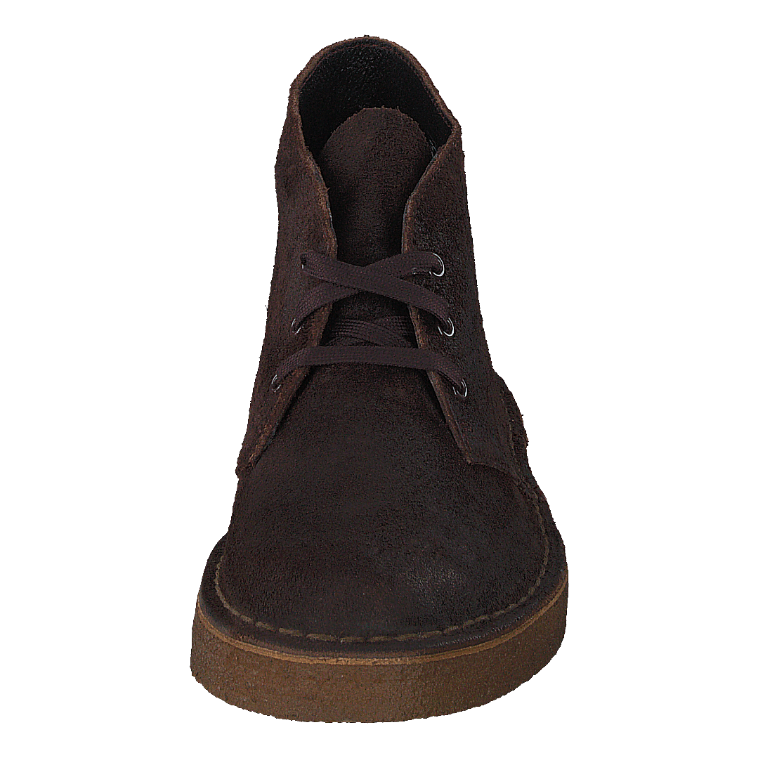 Desert Coal Dark Brown Suede