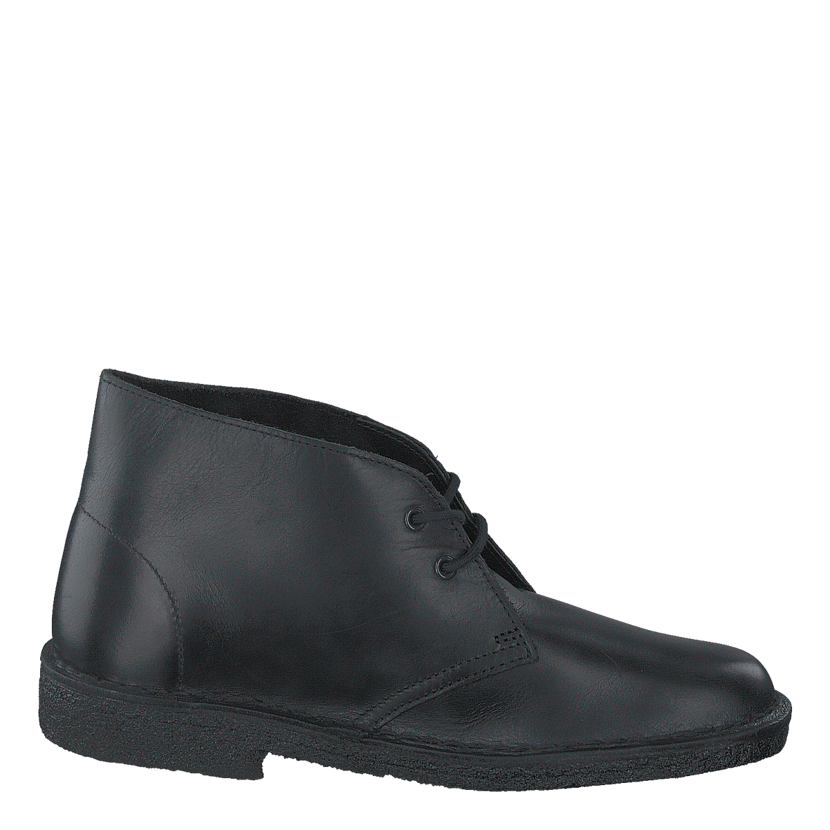 Clarks desert boot best sale black smooth