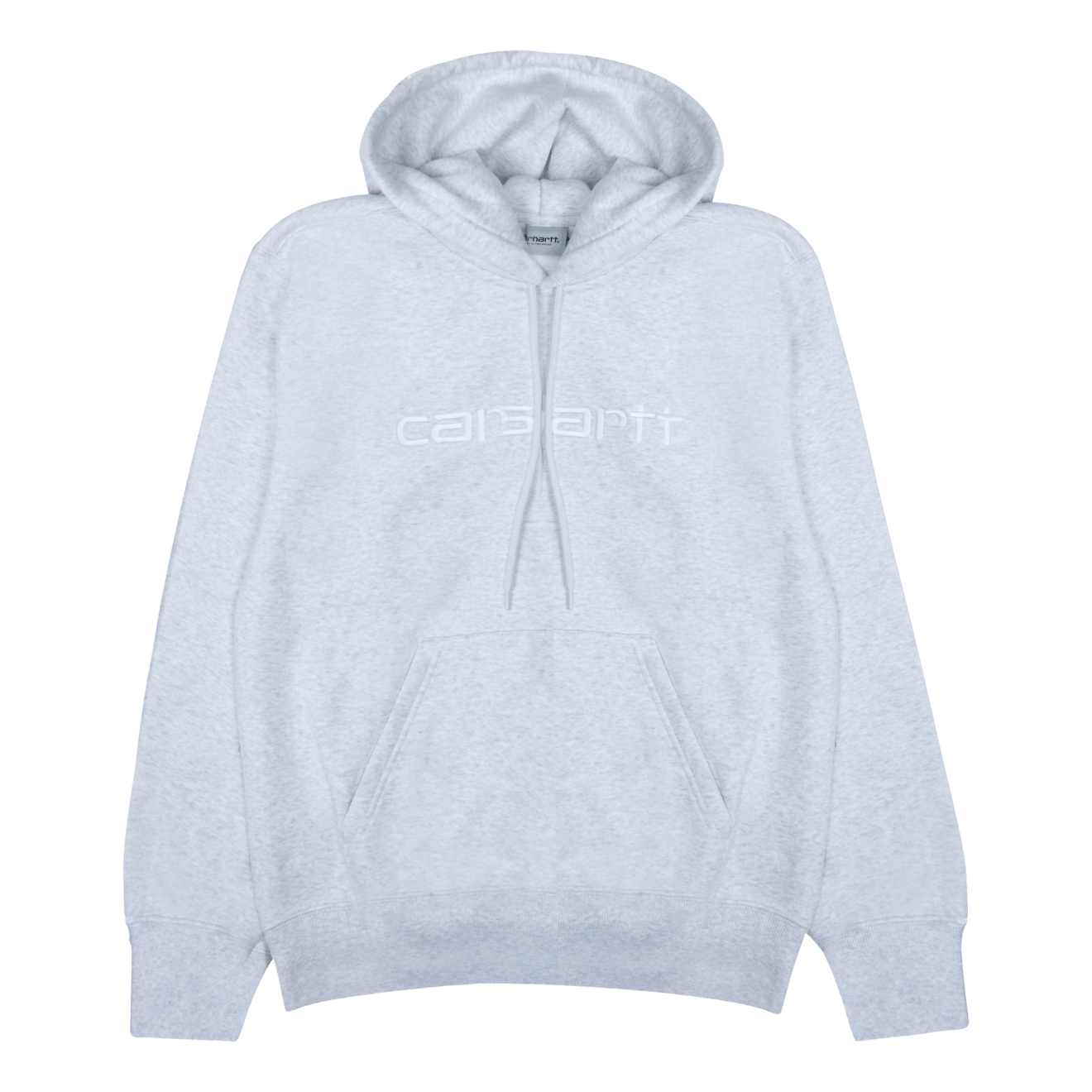 Hooded Carhartt Sweat Ash Heather / White