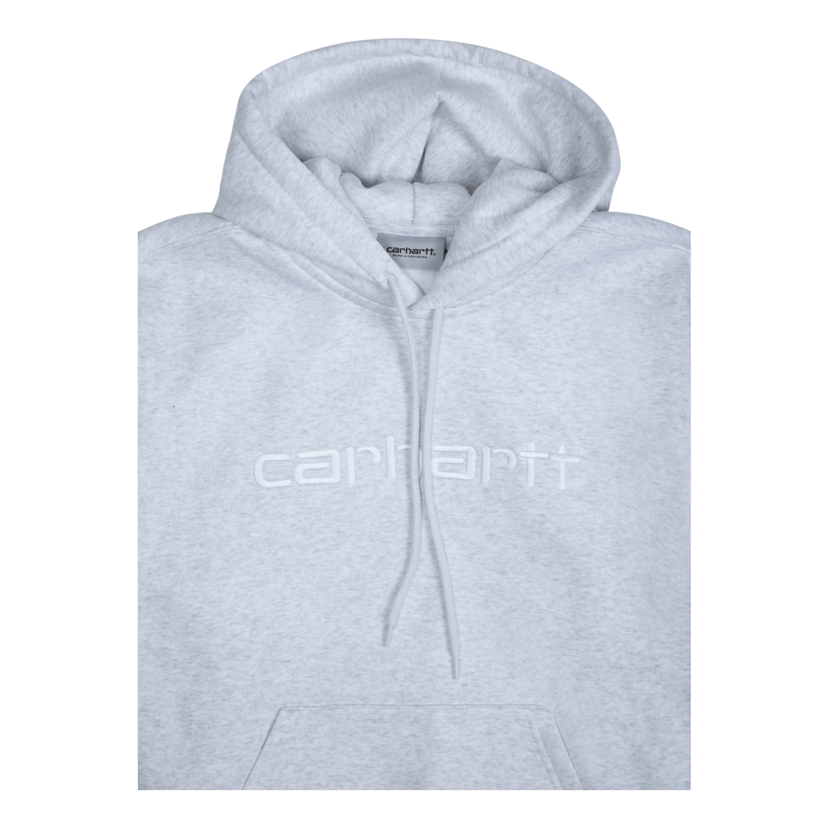 Hooded Carhartt Sweat Ash Heather / White