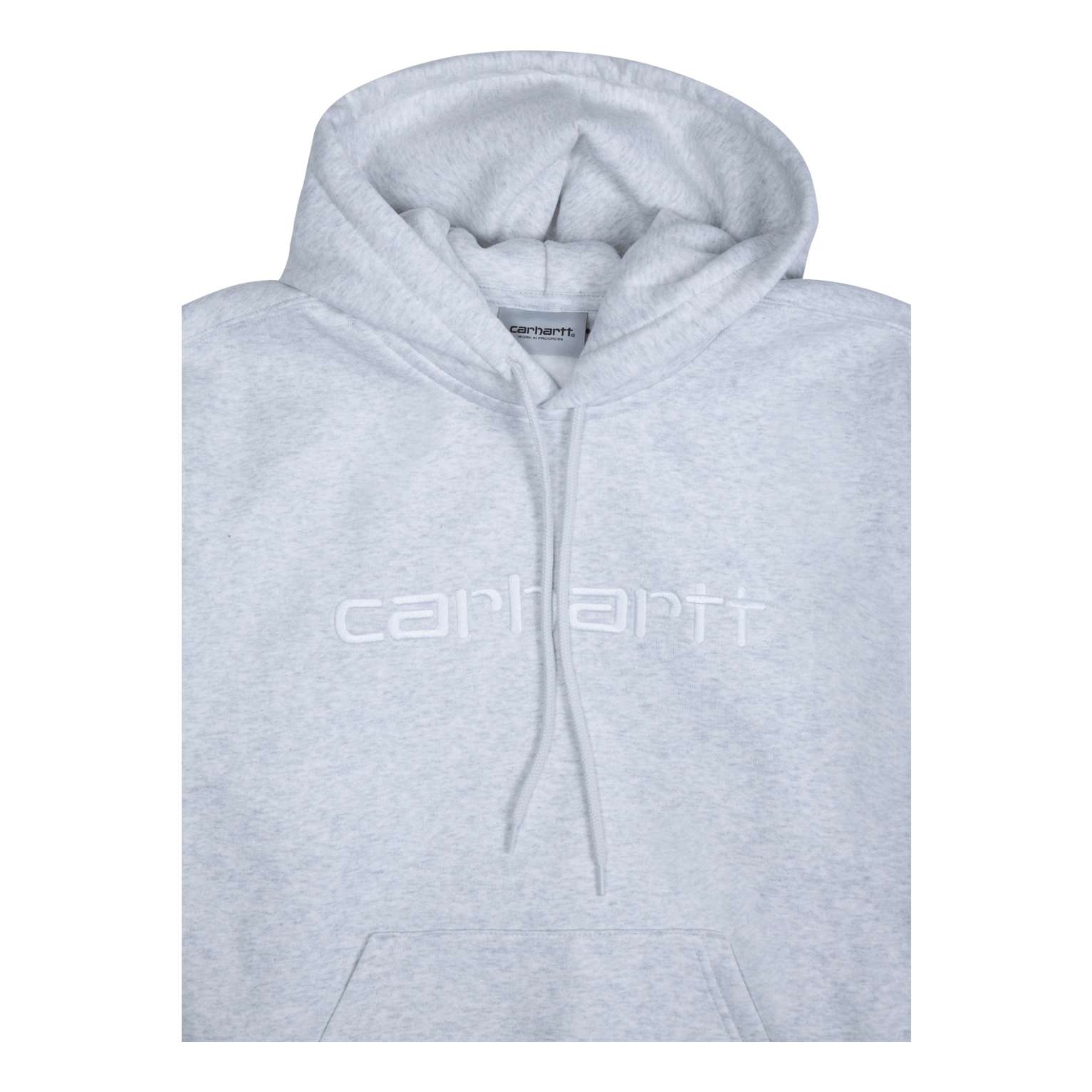 Hooded Carhartt Sweat Ash Heather / White