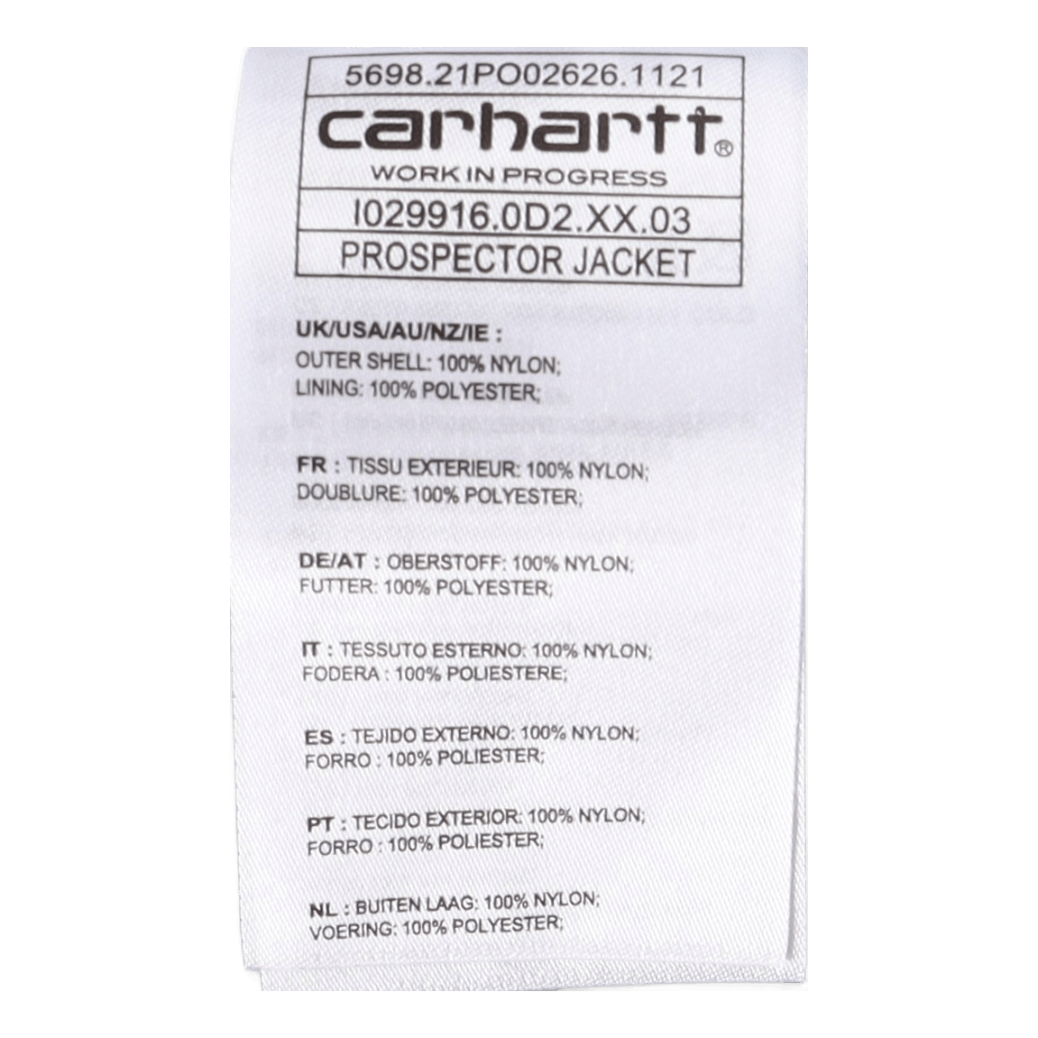 Prospector Jacket Black / White