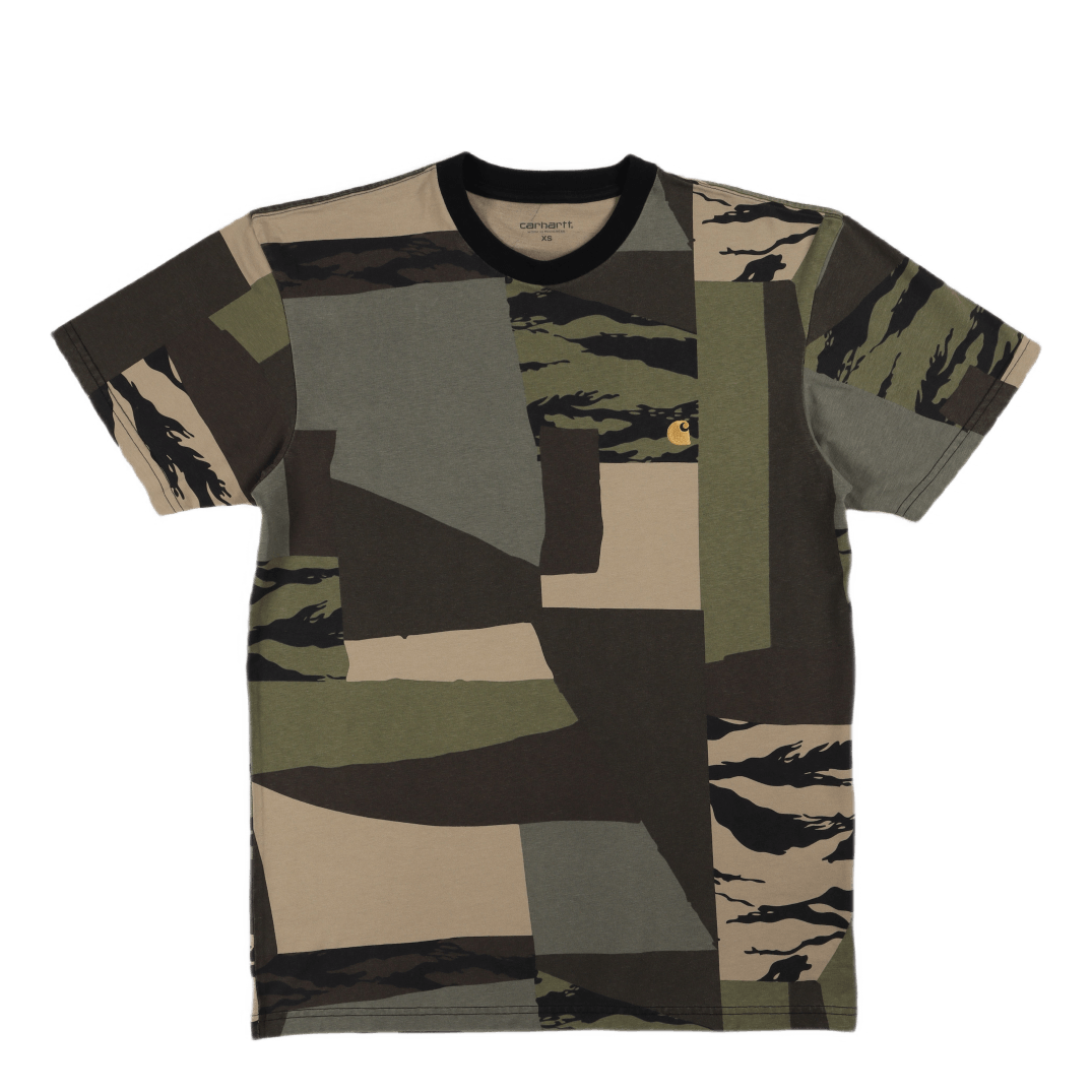 Wip S/S Chase T-Shirt Camo Mend Gold | Caliroots.Com - Caliroots.com