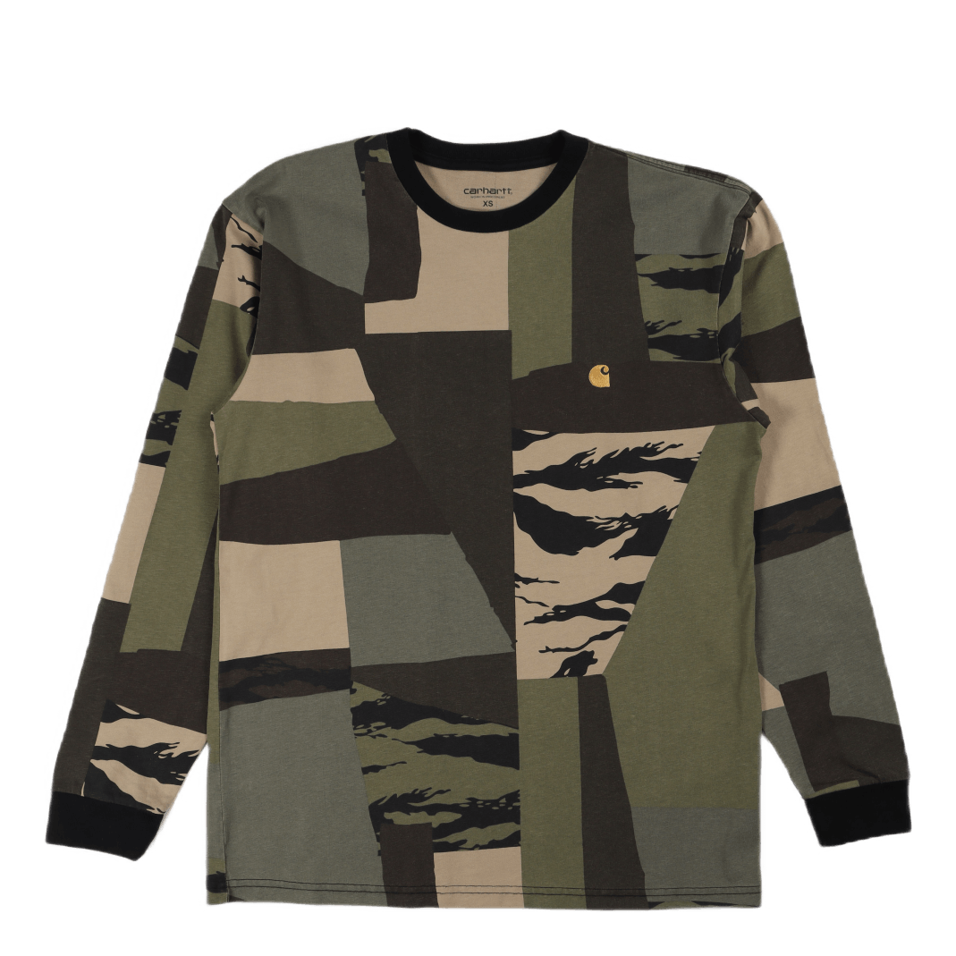 L/s Chase T-shirt Camo Mend / Gold