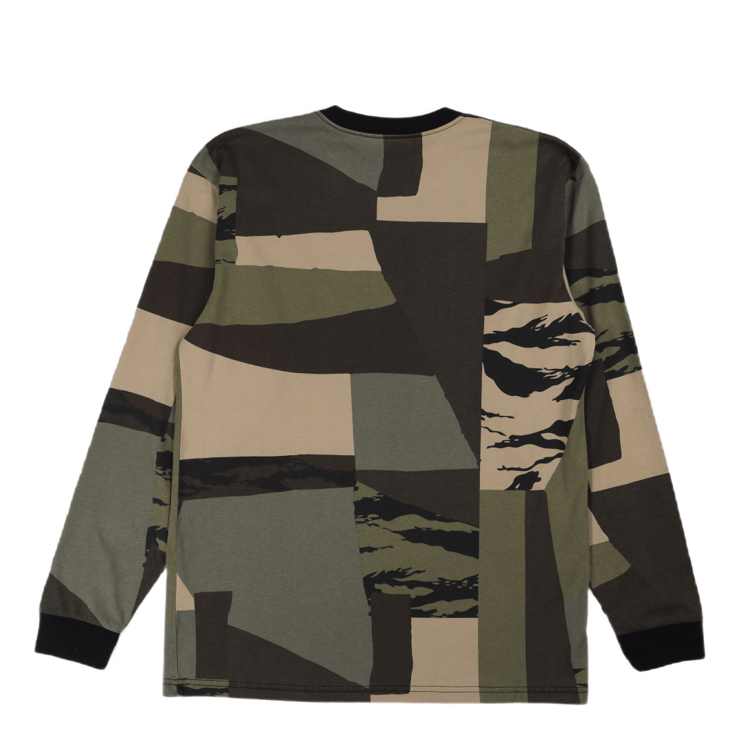 L/s Chase T-shirt Camo Mend / Gold