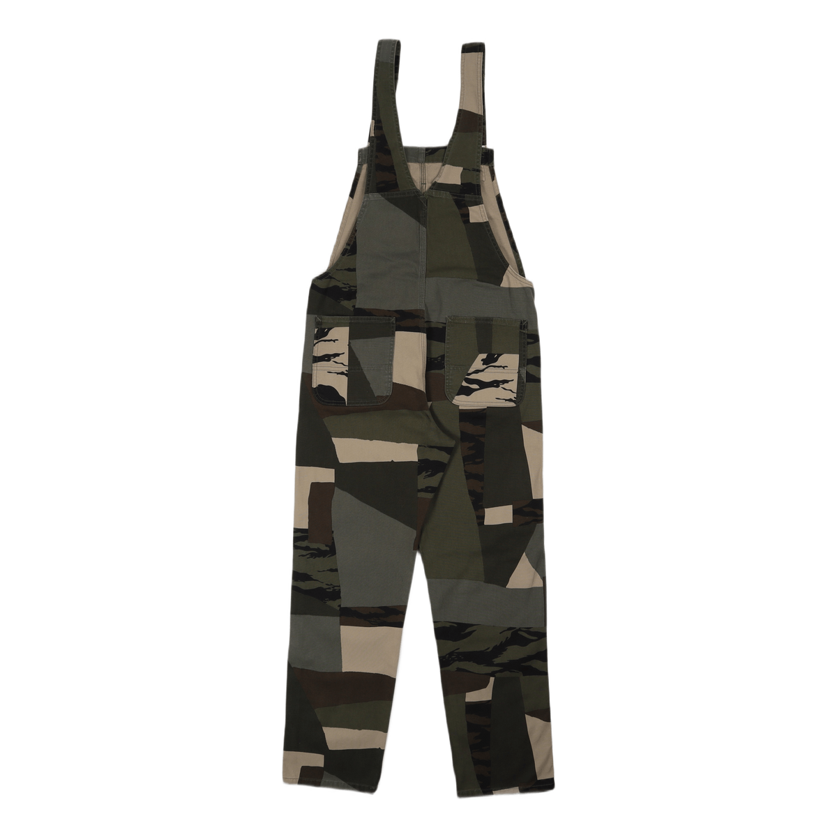 W' Bib Overall Straight Camo Mend
