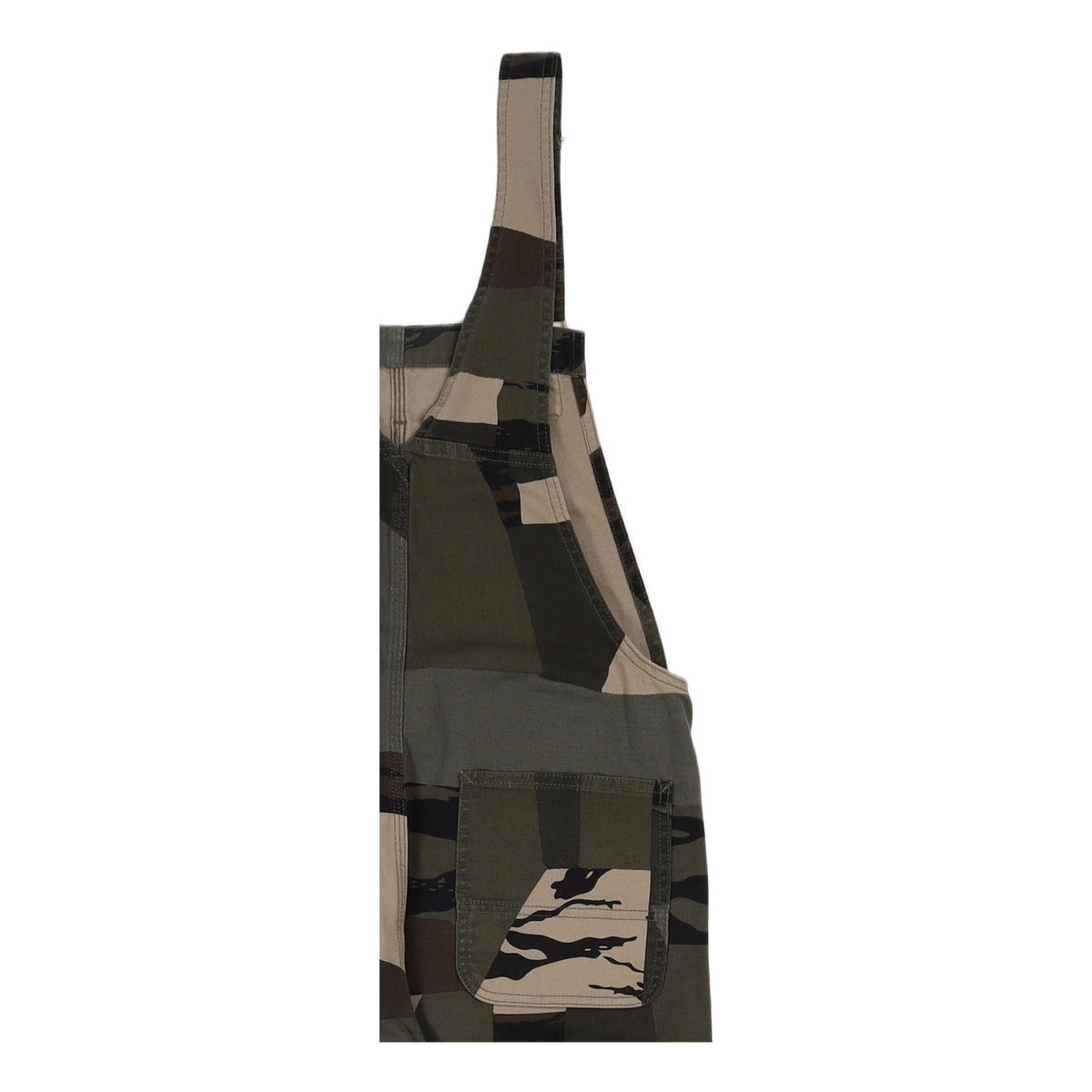 W' Bib Overall Straight Camo Mend