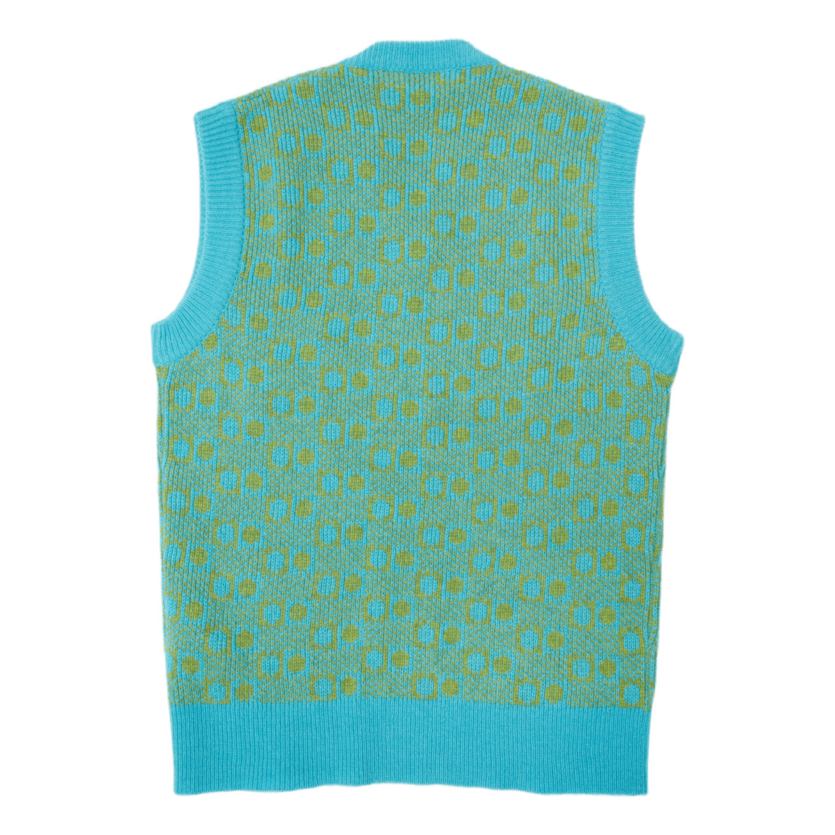 Maglia Collo V Turquoise