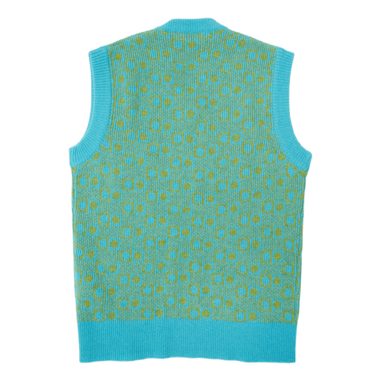 Maglia Collo V Turquoise